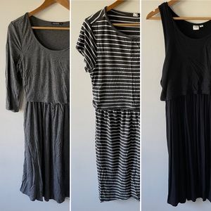 Gap nursing breastfeeding maternity dress bundle